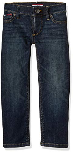 Tommy Hilfiger Boys' Adaptive Jeans Relaxed Fit With Adjustable Waist And Magnetic Buttons, Auburn Wash 6 #TOP17