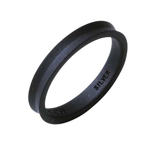 [ザ・キッス] THE KISS SR6039BK 17号 【mono-chrome】 メンズ シルバー リング (マット塗装タイプ)