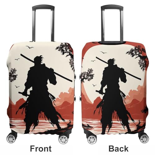 Samurai Luggage Cover Dustproof Travel Suitcase Cover Elastic Suitcase Protector XL Luggage Sleeves Fit 19-32 Inch Luggage3