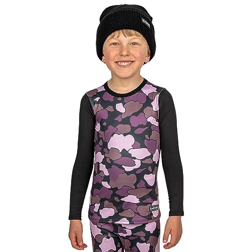 BlackStrap S-BL-K-U-T-THR-CLOBER-4-L Kids Therma Top Cloudcam Berry L2