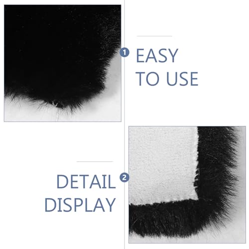 Tapis de table antidérapant SHINEOFI noir contre rayures et taches