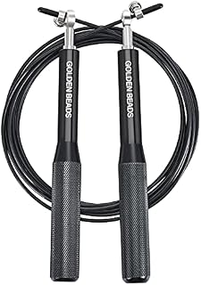 Skipping Rope for Adults, Speed Rope Men & Women, Fitness Jump Rope with Premium Ball Bearings, Adjustable Length, Non Slip Handles, Perfect for Fat Burning, Indoors Outdoors, Boxing, Cardio