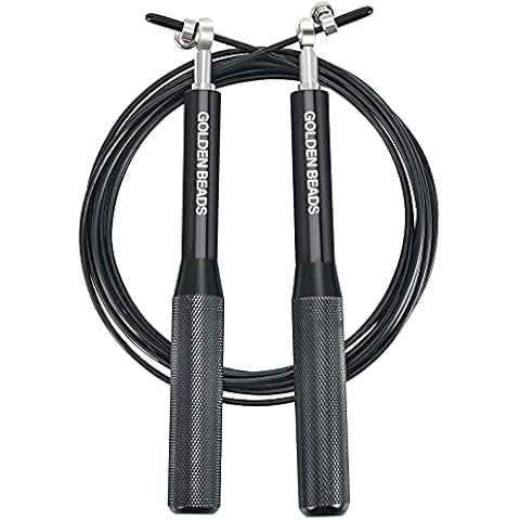 Skipping Rope for Adults, Speed Rope Men & Women, Fitness Jump Rope with Premium Ball Bearings, Adjustable Length, Non Slip Handles, Perfect for Fat Burning, Indoors Outdoors, Boxing, Cardio Cover