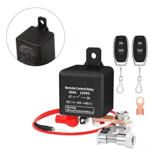 Aislador de batería de 12V 200A con mando a distancia para coches y caravanas 4