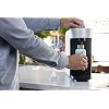 Coway Aquamega 100 Countertop Water Purifier with Three-Stage Water Purification, Direct-Flow, and Easy Installation (Black/Silver), 15.8 x 5.1 x 12.1