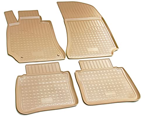 Tapis de sol en caoutchouc pour Mercedes Classe E W212 évite les taches tapis de voiture beige