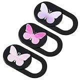 3 Pcs Webcam Cover Slide Butterfly Design Ultra-Thin Laptop Camera Cover Slide Web Cam Privacy Blocker for Desktop Laptop Computer Smartphone Tablet to Protect Your Privacy and Security