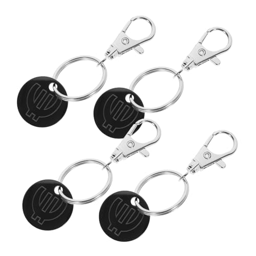 DOITOOL 4 pezzi Portachiavi con Gettone per Della Zinco e Leggero Accessorio per Chiavi e Rimozione