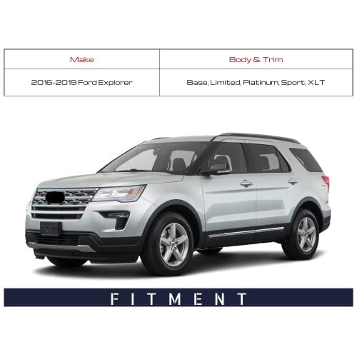 Spieg Fo1320576 Driver Side Mirror Replacement For Ford Explorer 2016-2019 Heated Auto Dimming Turn Signal Puddle Light Bsm Glossy Black 11Pin (Lh) #TOP7