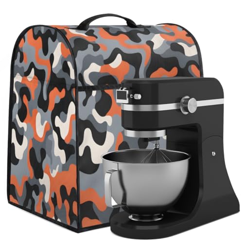 Coffee Maker Cover Abstract Camouflage Pattern Kitchen Appliance Covers Small Appliance Covers Blender Cover Juicer Cover Dust Covers for Kitchen Appliances with Top Handle and Pockets,Washable,C54