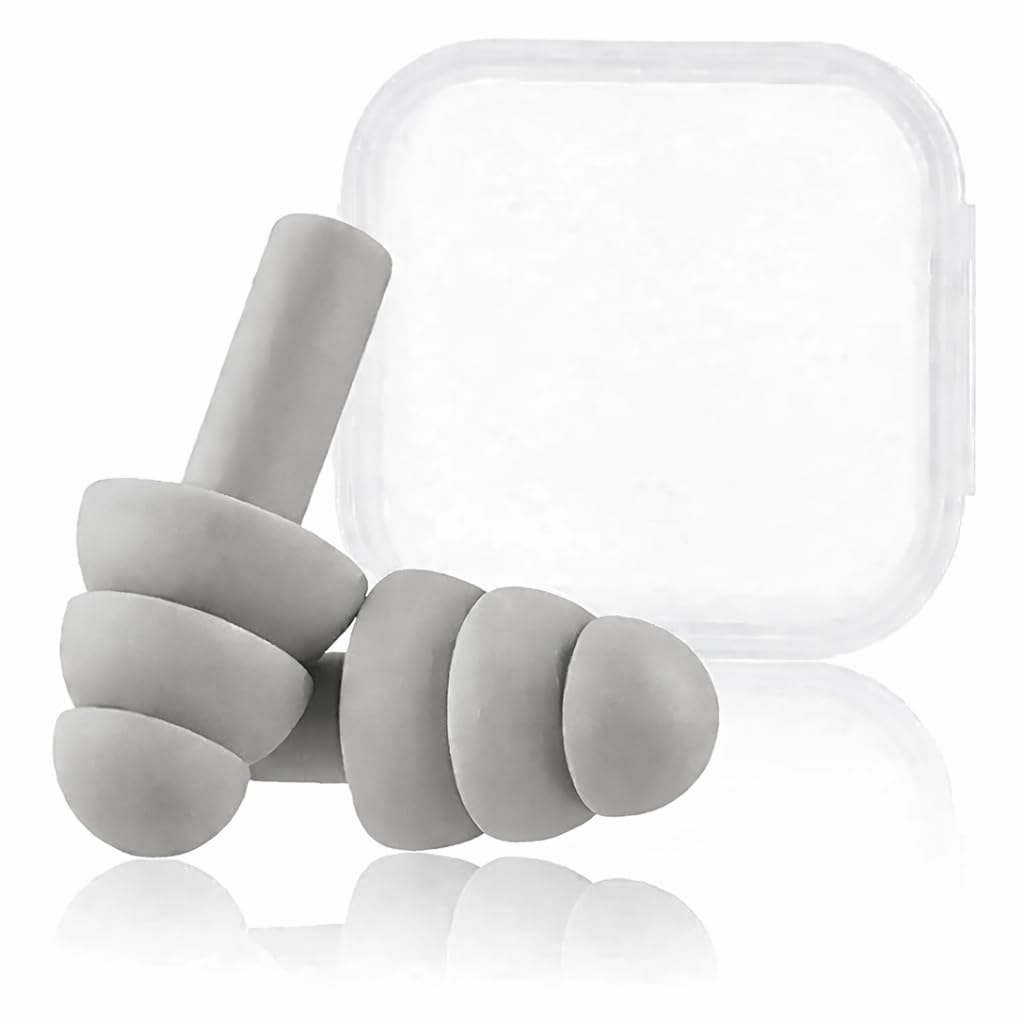 Comfort Fit Reusable Silicone Ear Plugs with Noise Reduction | Soft Waterproof Ear Plugs for Sleeping, Swimming, Travel & Daily Noise Protection-image-46