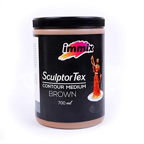immix Fabric and Textile Sculpting Hardener Contour Medium Brown 700 ml-image-12