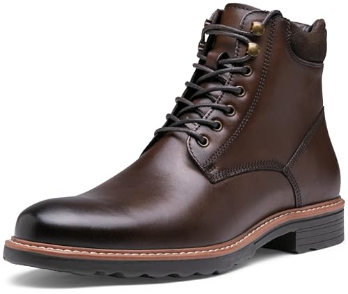 Jousen Mens Boots Chukka Dress Boots Premium Leather Cap Toe Casual Boots for Men