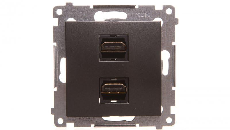 Prise de courant anthracite compacte 33mm pour optimiser l'espace