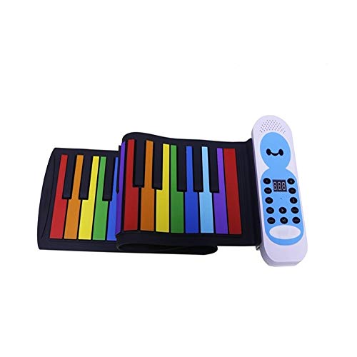 Piano roulé à la Main 49 Main Key Piano Roll Silicone Couleur Mini Enfants Beginner Portable Piano électronique Convient pour la Maison et la Maternelle (Color : Blue, Size : 78x13cm) - Les Beatles, Paul McCartney, John Lennon, RIngo Starr, George Harrison Piano roulé à la Main 49 Main Key Piano Roll Silicone Couleur Mini Enfants Beginner Portable Piano électronique Convient pour la Maison et la Maternelle (Color : Blue, Size : 78x13cm) – Image 4