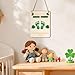 R HORSE 3D Baby's First St. Patrick's Day DIY Footprint or Handprint Hanging Sign, Shamrock Wooden Footprint Art Sign Craft Newborn Keepsake Gifts for Baby St. Patrick's Day Photo Props Nursery Decor