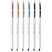 BIC Cristal Up Ballpoint Pen, Medium Point (1.2mm) Distributes Ink Evenly, Assorted Colors, 6-Count