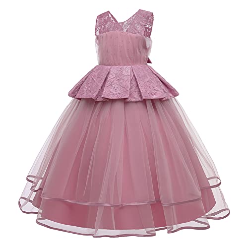 Vestidos de niña para bata de boda en tono dusty rose perfectos para ceremonias