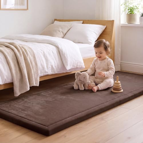 Image of 1.3 inch Thick Baby Play Mat for Floor,28x72 Bedside Rugs, Non-Slip
