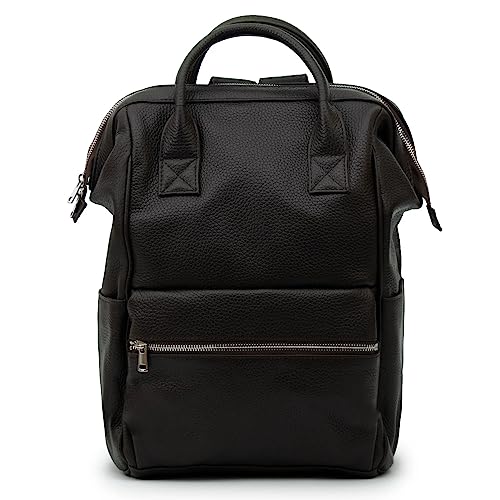 Sac à dos en cuir marron d'une qualité artisanale d'exception