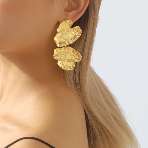 Fashion Dangle Earrings for Women Leaf Earrings Casual Gold Silver Stud Earring...