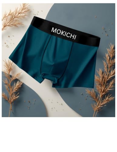 Image of Men's Ice Silk Boxer Briefs for Men | Ultra Soft Breathable Stretch Trunks | Moisture Wicking Quick Dry Innerwear | Comfortable Elastic Waist | Solid Colors