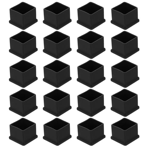 Capuchons carrés en PVC 2,4x2,5 cm : protégez vos sols des rayures de chaises - 2