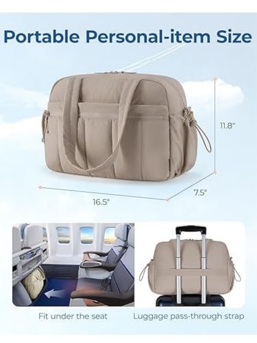 Women's Waterproof Gym Bag with Wet Pocket - Lightweight Travel Duffel Bag for Fitness & Weekend Trips, Sports Tote with Separate Wet Compartment, Carry-On Luggage for Yoga, Swimming & Workout (grey)2