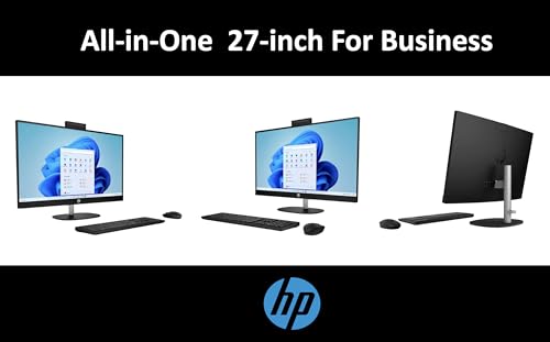 Image of HP 27 Business All-in-One 27 inch Touchscreen IPS FHD Display (AMD Ryzen 7 7730U, 32GB DDR4, 4TB PCIe SSD, AMD Radeon, WiFi 6, Webcam, Bluetooth 5.3, Win 11 Pro) w /DKZ USB Port Expander