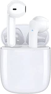 Wireless Earbud Bluetooth 5.0 Headphones Noise Cancelling Air Buds Pods 3D Stereo Ear pods in-Ear Ear Buds with Deep Bass Earphones Sport Headsets for Android/Samsung/Apple iPhone asin的图片