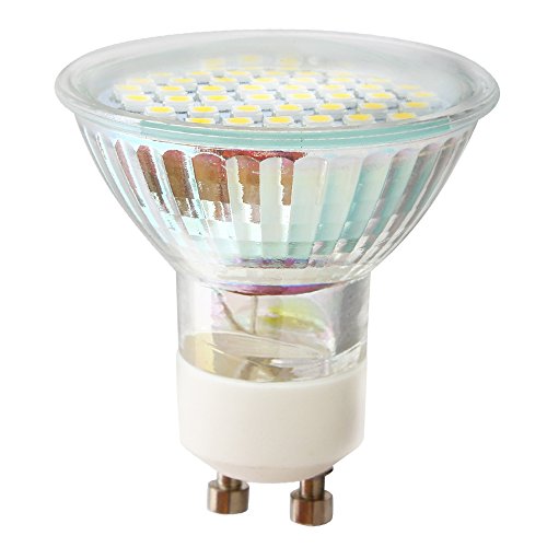 1 pièce Ampoule GU10 LED 2.5W 220V Blanc chaud 3000K, 20W Ampoule Halogène équivalent, Nice Variation, Haute Luminosité, 270LM, 50 mm Diamètre