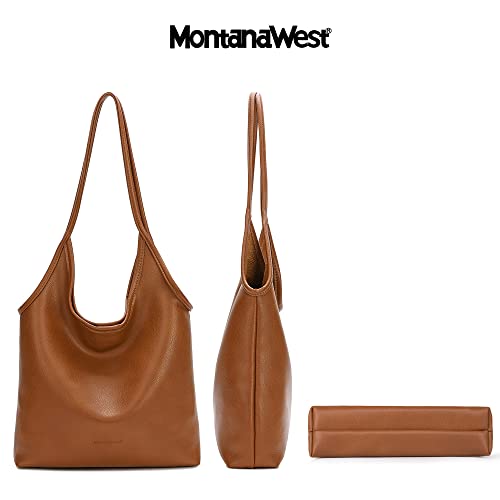 Image of Montana West Slouchy Hobo Bags for Women Soft Designer Shoulder Purses Ladies Top Handle Handbag