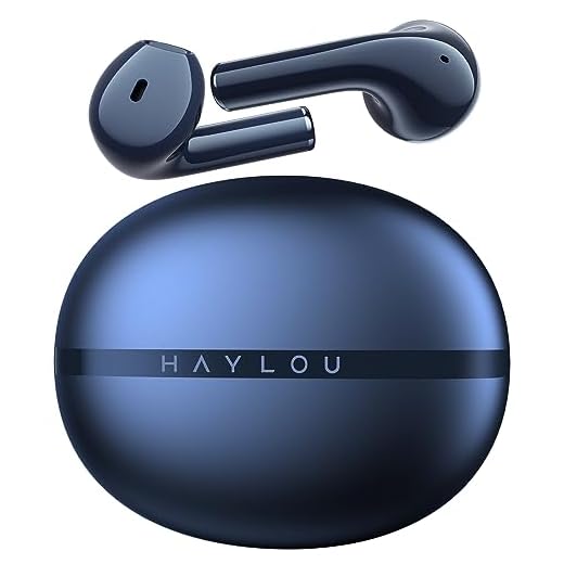 Genérico Fone de ouvido sem fio Bluetooth 5.3 TWS com microfone, ENC, Energia para 24 horas totais, X1 2023 Azul