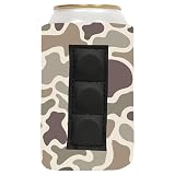 QualityPerfection Magnetic Can Cooler Sleeve, 3 Magnets Neoprene Beer 12 oz Regular size 4mm Thickness Insulated, Collapsible For DIY Customizable, Favors, Parties, Events (1 unit,Old Duck Camo)