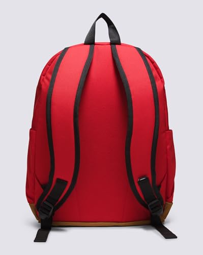 Image of Vans Old Skool Sport Backpack | Unisex Everyday Laptop Bag, 15 inch Computer Sleeve, Front Pocket,Racing Red /Antelope,One Size