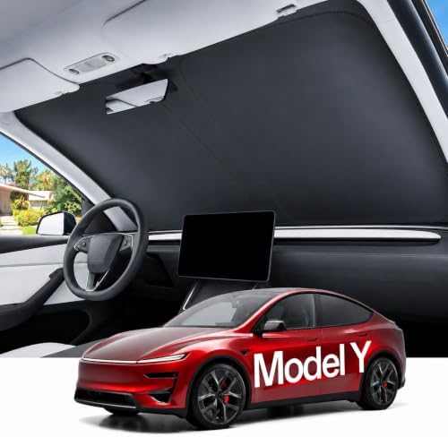 REEVAA Car Windshield Sun Shade for Tesla Model Y/YL (2026-2016)