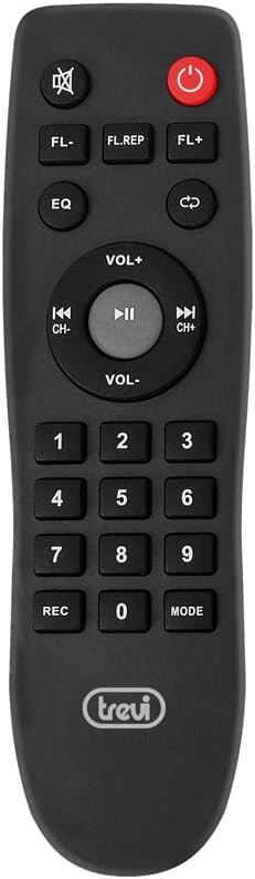 വിവിധ ഫംഗ്ഷൻ ബട്ടണുകളുള്ള ട്രെവി എക്സ്ഫെസ്റ്റ് എക്സ്എഫ് 1600 കെബി സ്പീക്കറിനുള്ള റിമോട്ട് കൺട്രോൾ