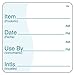 DayMark IT112438 DissolveMark Item/Date/Use by Bilingual Dissolvable Label, 2" x 2" (Roll of 250)
