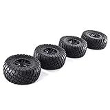 4PCS Short Course RC Truck Tires & Wheels - Miuezuth Ultra Soft 110mm 1/10 Tire for Traxxas HSP Tamiya HPI Kyosho RC Model Car Off-Road Truck Crawler Racing RC Car Model