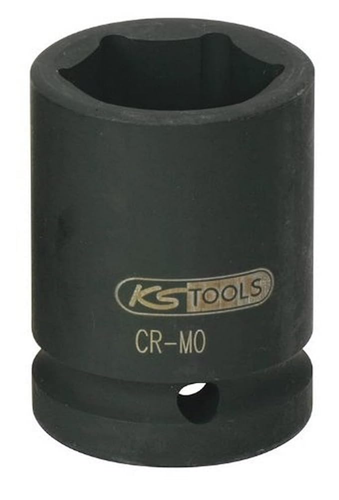 KS Tools 515.1740 1" Sechskant-Kraft-Stecknuss, kurz, 40mm