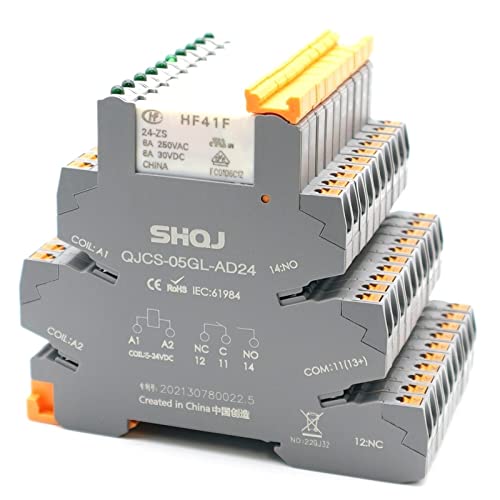 Relais de commutation HF41F 24V AD24 haute performance avec prise LED - 3