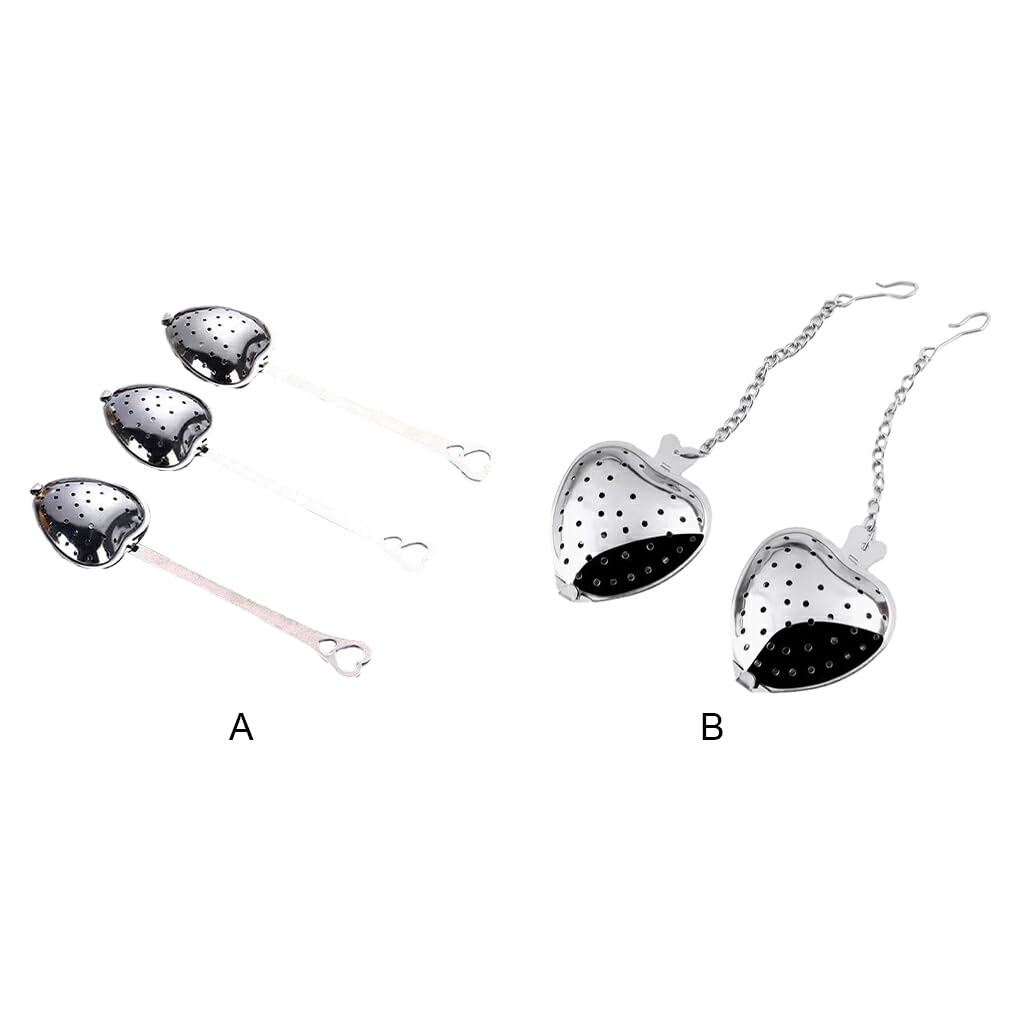 QOKLIYUI Cuchara Infusora de té Puro de 50 Uds con, Cuchara de té de Acero Inoxidable Lavable a máquina y fácil de Usar, no tóxica, Tipo 2