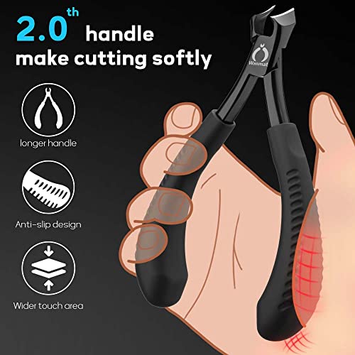 Toenail Clippers For Thick Nails For Seniors,Podiatrist Toenail Nippers For Seniors With Surgical Stainless Steel Toenails Trimmer Surper Sharp Blades Lighter Soft Handle #TOP4