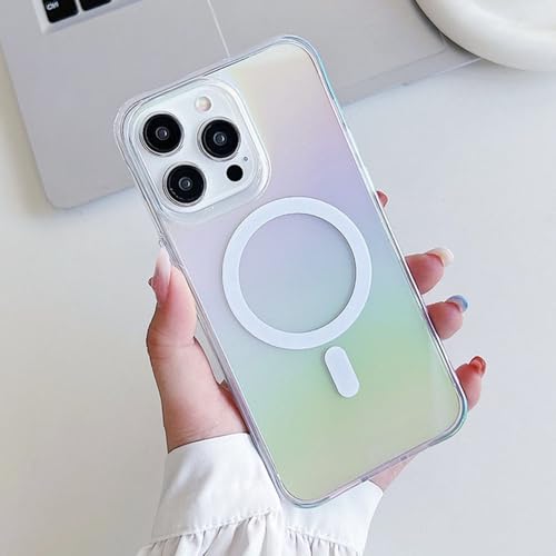 Coque iPhone 12 Pro chargement sans fil housse antichoc gradient Dazzling White