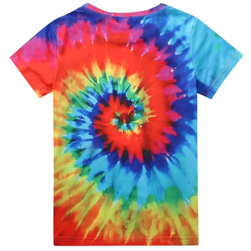 YKR Kids Tie Dye Shirt Size 4-14 Boys' Girls' Hippies Senior Tie-Dye Tee Tshirt2