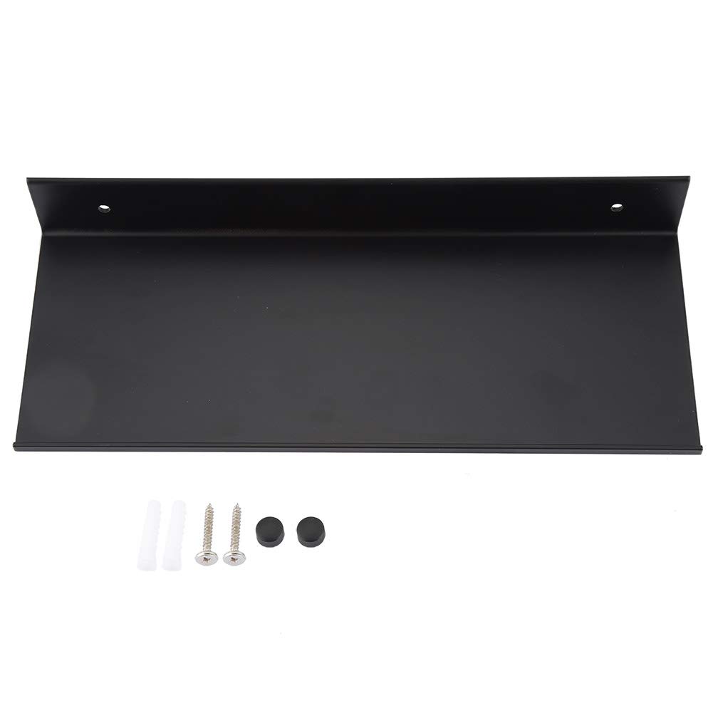 Topyond Shower Caddy Rack Black Single Layer Bathroom Shelf Space Aluminum Matte Rack Organizer 50cm