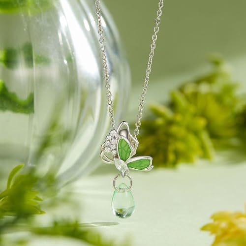 BABAMIA Fits Most Bracelets And Necklaces 925 Sterling Silver Charms Bible family Heart Rock Charm Pendant,Series Silver Beads Charms For Women Bracelets Jewelry Making (green butterfly) — view 4
