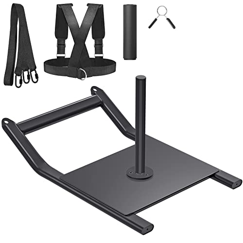 Kipika Weight Sled, Workout Sled, Fitness Strength Training Sled, Speed Training Sled for Athletic Exercise, Speed Improvement, Easily Through Obstacles, Suitable for 1' & 2' Weight Plate