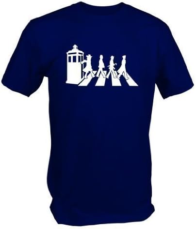 6 TEE Niners Mens Gallifrey Road T Shirt (XX-Large) Blue