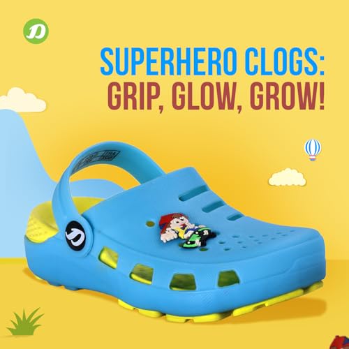 Image of DOCTOR EXTRA SOFT Unisex-Child Kids Classic Ultra Soft Clogs /Sandals with Adjustable Back Strap| Comfortable & LightWeight| Stylish & Anti-Skid| Indoor & Outdoor Casual Sports Mules Boys & Girls D-514